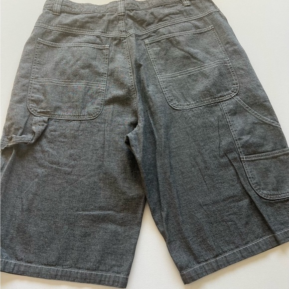 Godbody Shorts 36x12 90s 00s Y2k Baggy Skater Skateboard Denim Jean Jorts Short - Picture 7 of 10